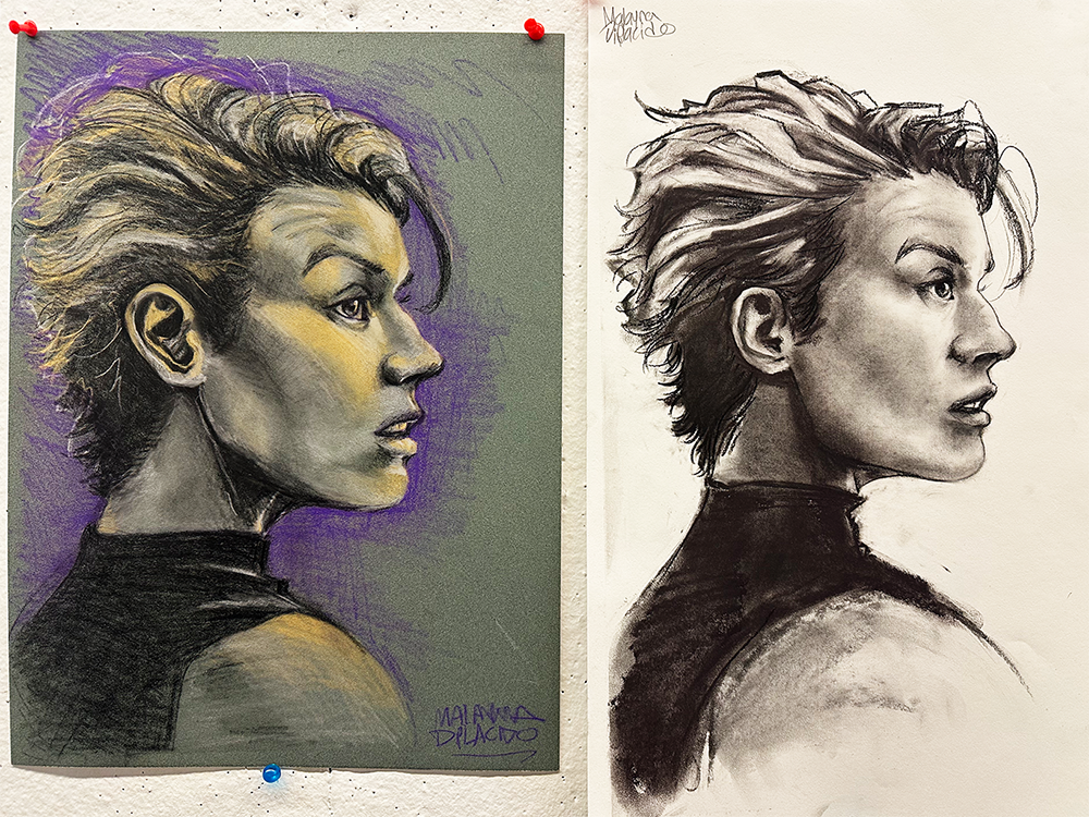 chalk pastel vs. charcoal, 2025