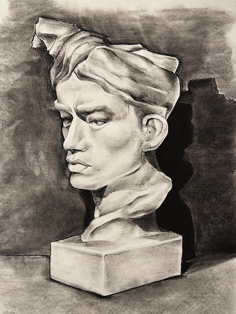 plaster cast, 1, 2024